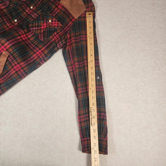 Tasha Polizzi Collection Plaid Shirt Dress Medium Western Style - Picture 8 of 11